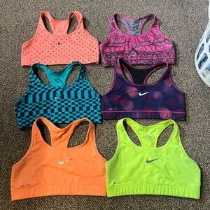 Nike Sports Bras ALL 6 TOGETHER! Size Medium